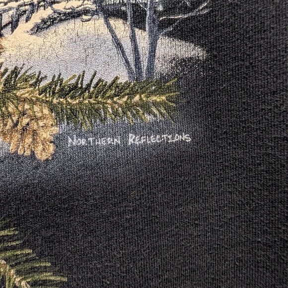 Y2K Cardinal Winter Bridge Northern Reflections Crewneck Sweatshirt - Picture 4 of 5